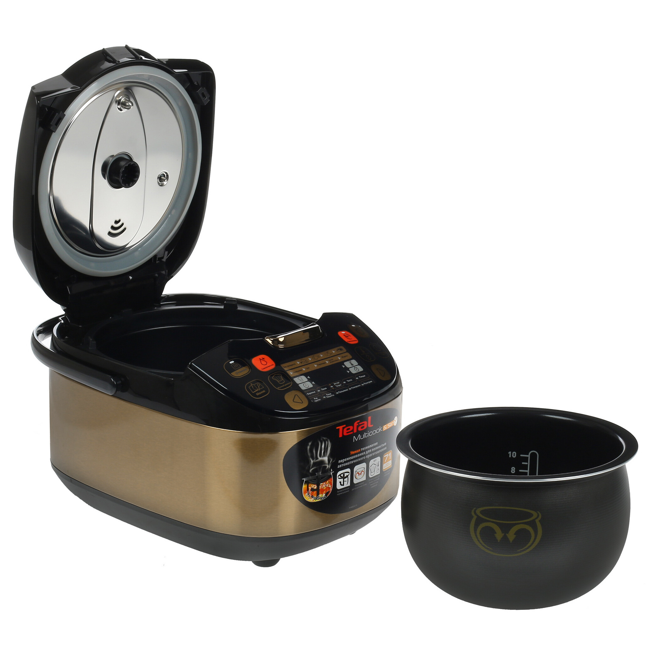 8120738 Мультиварка Tefal Multicook&Stir RK901F32 золотистый STDN-0122620 - Вид №5