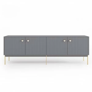 Тумба под телевизор серая 180х60 см Mio BRAGIN DESIGN LIVING 00-3974672 Серый