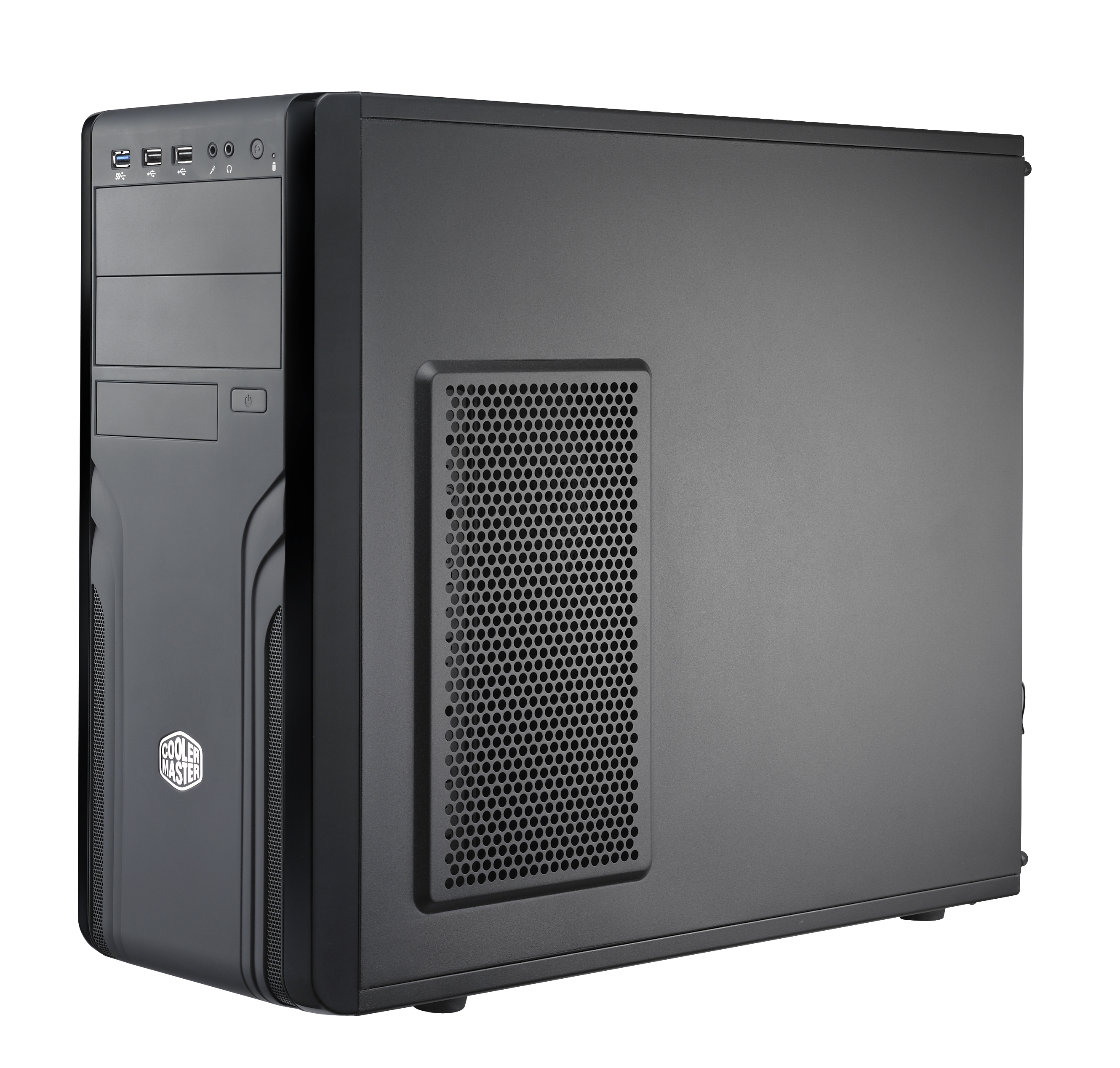 FOR-500-KKN1 case cm force, mid tower, usb 3.0 x 1, usb 2.0 x 2, 1xfan, black, atx, w/o psu Cooler Master Cooler Master CM Force Santreyd  - Вид №7