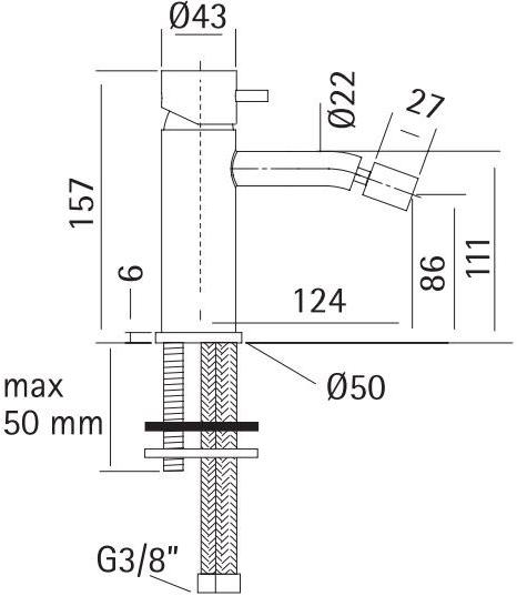 Quadrodesign Смеситель для биде на террасе Source sun-id-1464594 - Вид №1