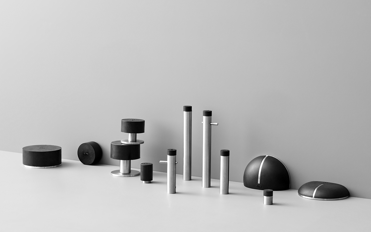 14965000004 Напольный дверной упор Ø40x22 ммd line Knud Holscher  - Вид №2