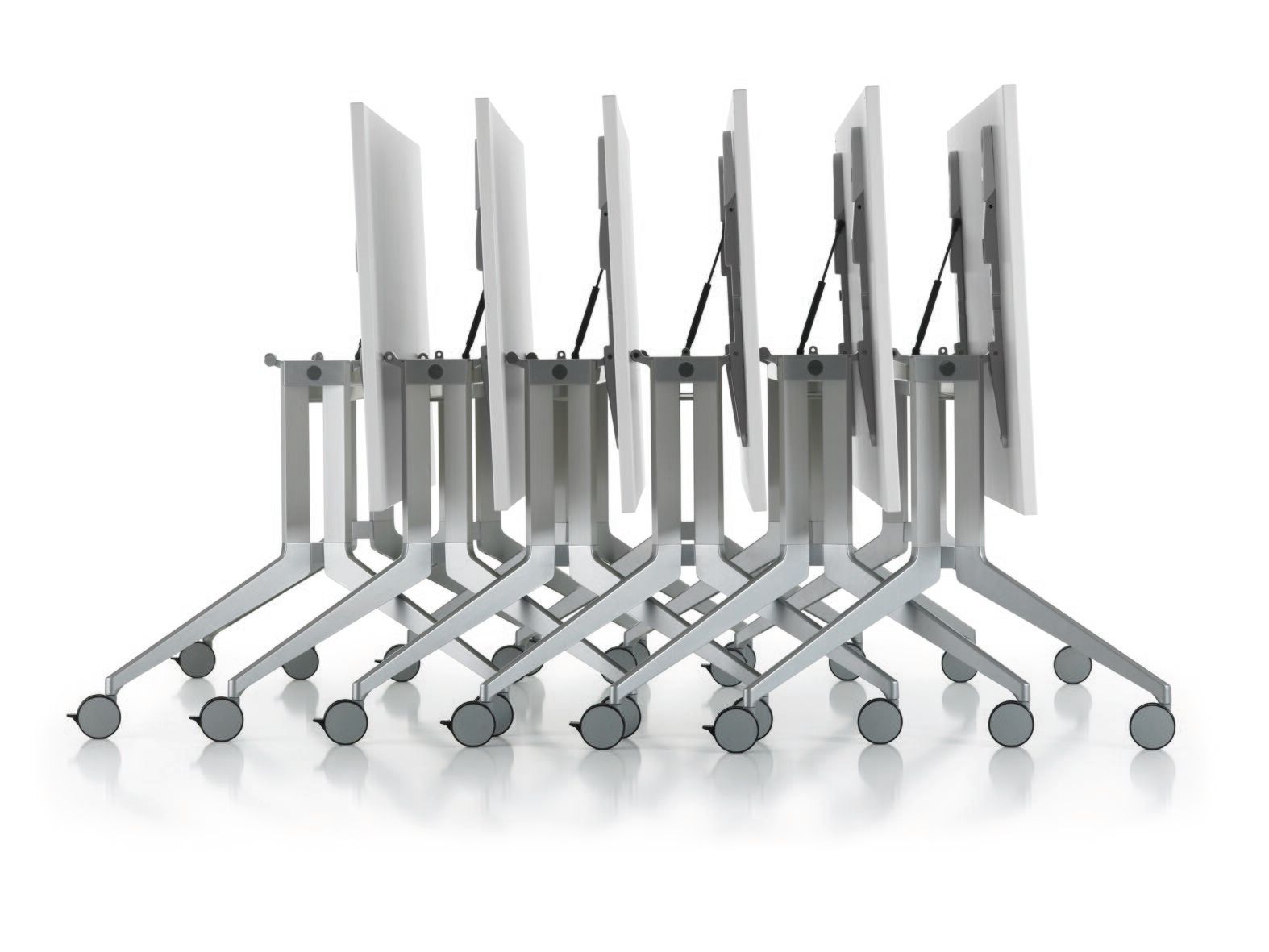 Модульный стол для совещаний из меламина с системой люверсов Haworth PLANES ARCH-00091360 - Вид №4