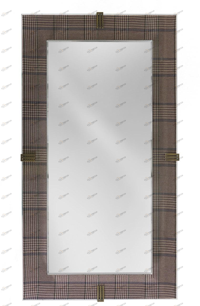 ETRO Home Interiors Прямоугольное зеркало в тканевой и стеклянной раме  E.ren.512.a 