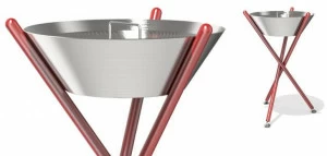 Metalco Стальная пепельница для общественных мест