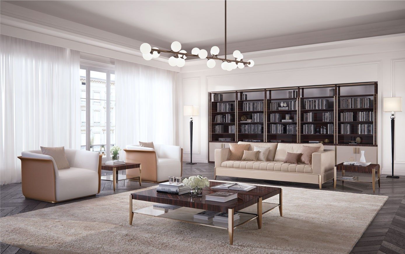 Гостиная деревянный низкий прямоугольный журнальный столик Capital Collection ALIAS R ARCH-00116538 - Вид №1