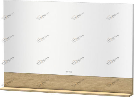 VE757005252 Vero Зеркало с полочкой внизу Европейский дуб, декор Duravit