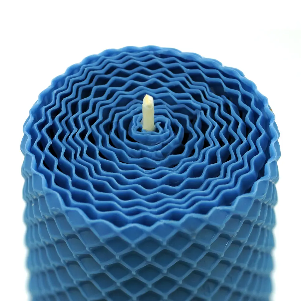 Свеча вощинная цилиндр голубая 5x6.5 см EVIS STLM-2145398 - Вид №1