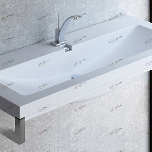 LH12050101 Подвесная раковина настенная овальная Disegno Ceramica  белая 