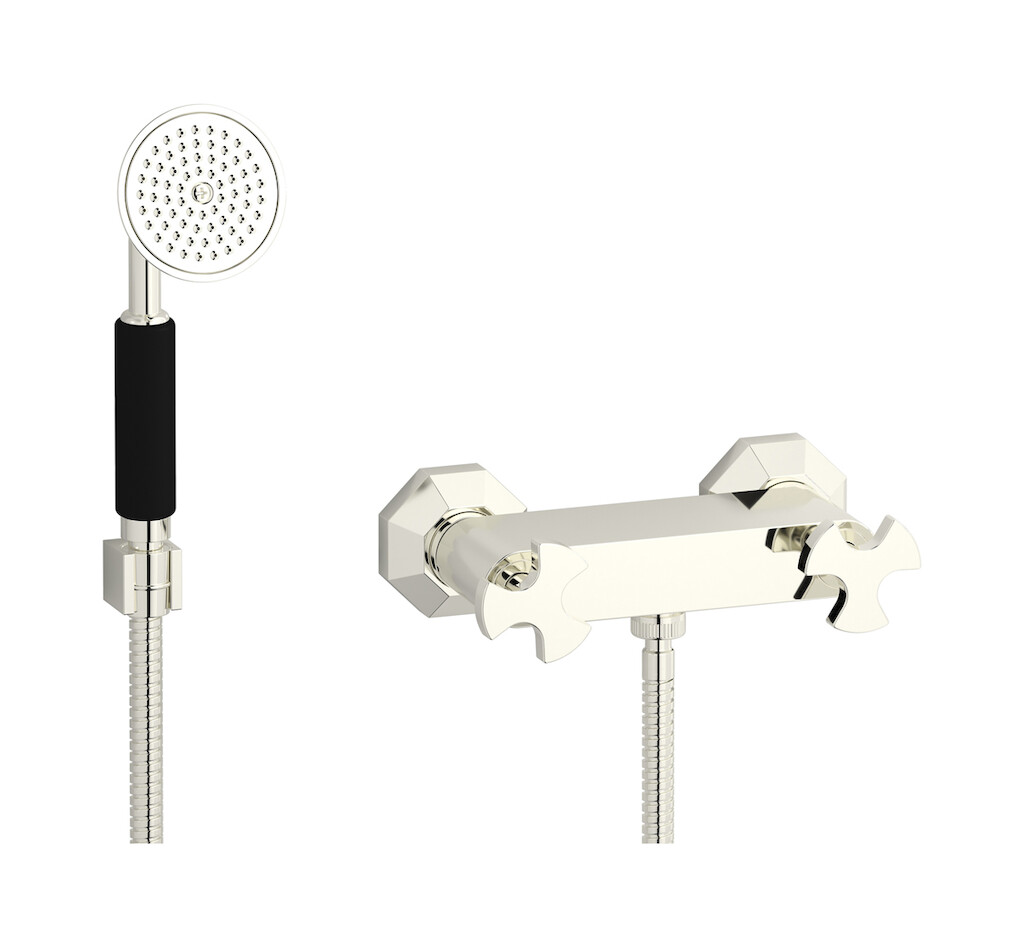 Встроенный смеситель для душа в комплекте с душевым гарнитуром. WE ARE IB bt350pl Platinum Belmondo 