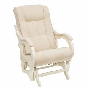 Кресло-глайдер с деревянными подлокотниками дуб шампань Verona Vanilla IMPEX ДИЗАЙНЕРСКИЕ 00-3967074 Бежевый