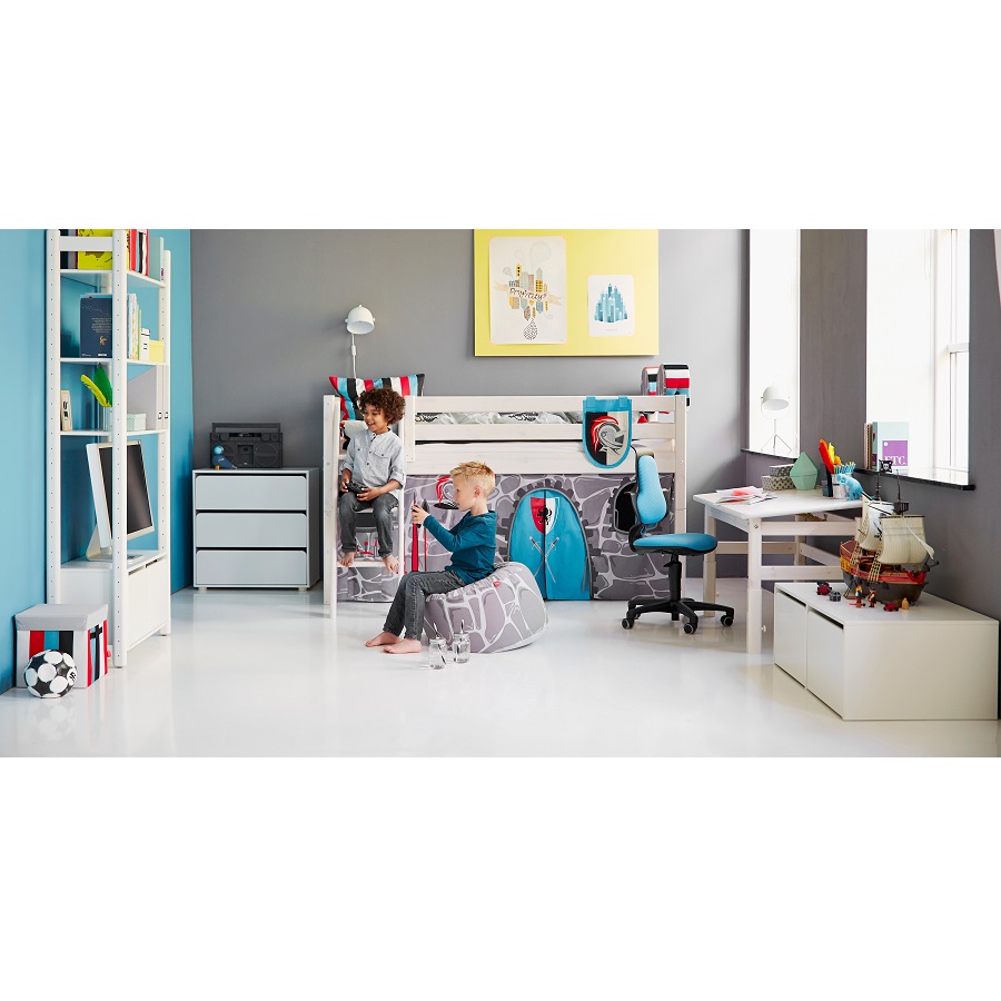 Кровать Flexa Classic с наклонной лестницей, лакированная, 200 см 9010308101 - Вид №4