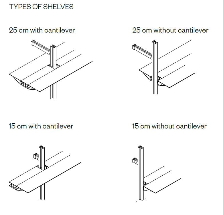Алюминиевый настенный книжный шкаф BD Barcelona Aluminium ARCH-00134289 - Вид №31