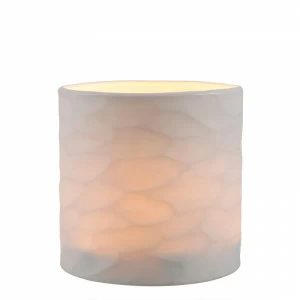 Подсвечник стеклянный нежно-белый Fontana M от Eichholtz EICHHOLTZ  246128 Бежевый