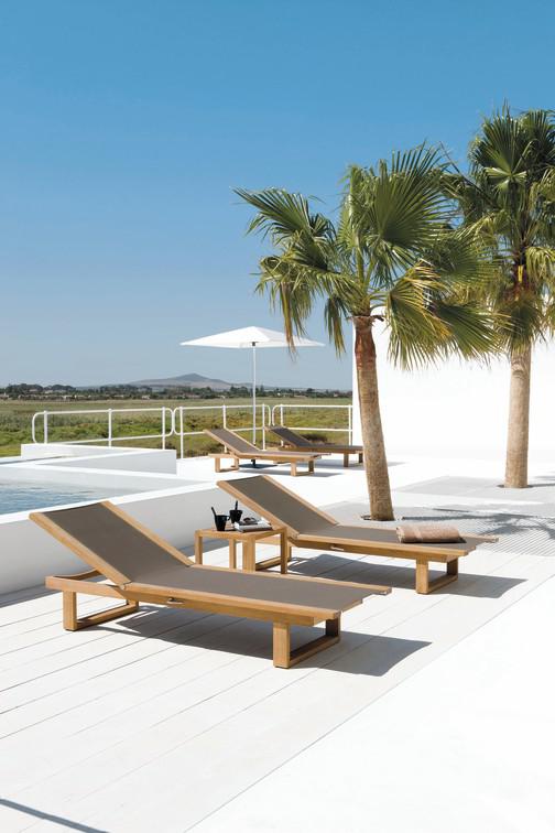 MNST1080 Журнальные столики teak 152см x 152см Manutti Siena - Вид №6