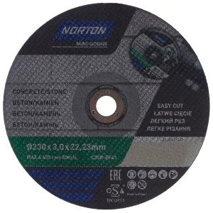 Круг отрезной по бетону Norton, тип 41, 230x3x22.2 мм