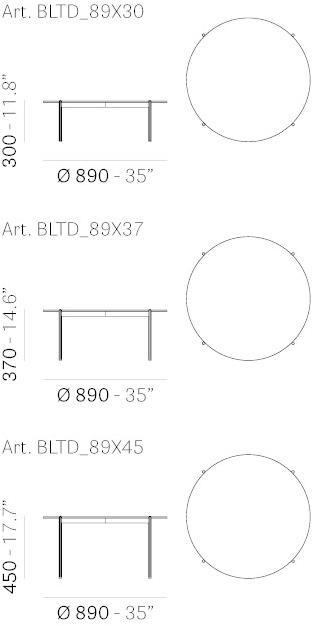 Pedrali Круглый журнальный столик Blume sun-id-1474509 - Вид №5