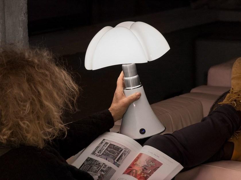 Martinelli Luce Настольная лампа из стали и метакрилата без фитов Pipistrello 620/j/dim/t/cl/ - Вид №1