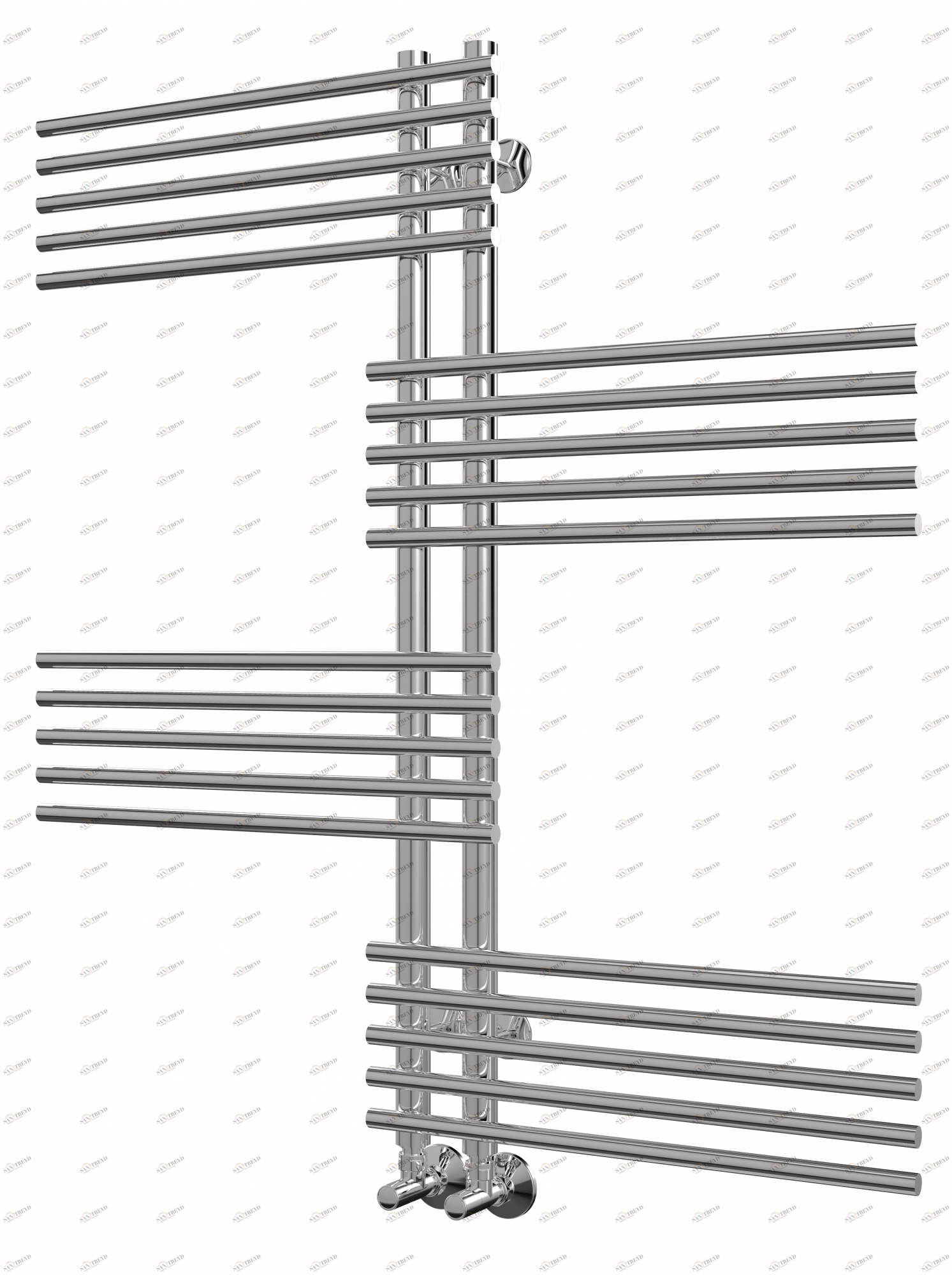 4620768886669 ЛЮКС Европа П20 500х996 (5+5+5+5) Полотенцесушитель TERMINUS Нержавеющая сталь