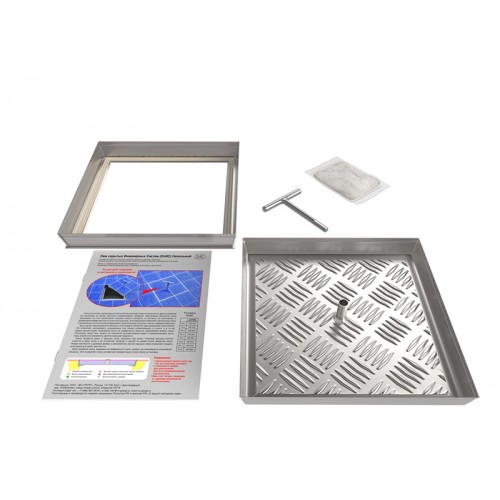 Напольный люк под плитку, съемный 500Х500 ВОЗРОЖДЕНИЕ sun-id-1025202 - Вид №1