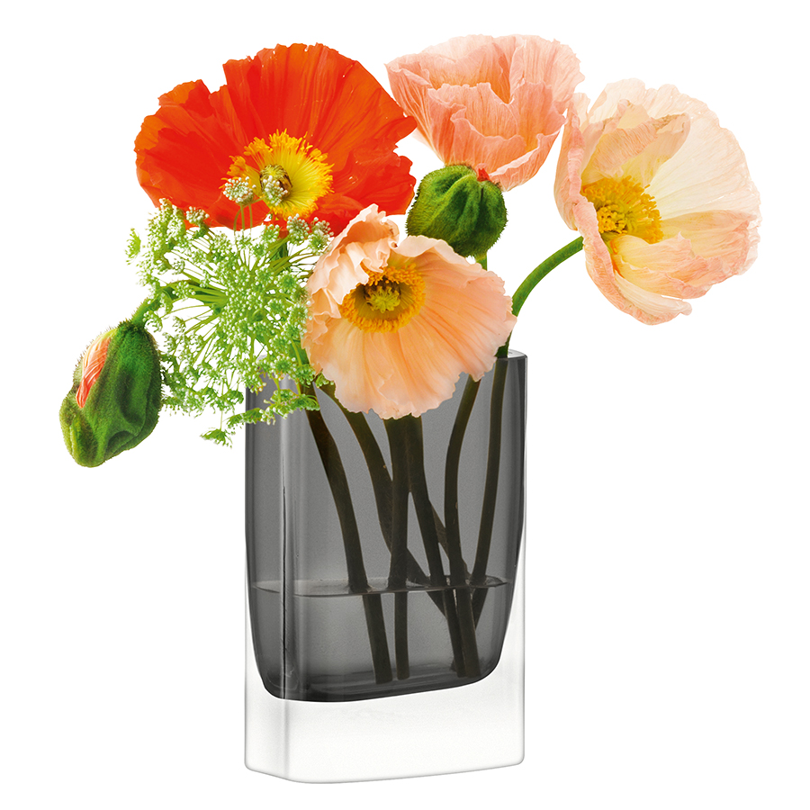 Ваза прямоугольная 15х10х5 см серая Modular LSA INTERNATIONAL - 253395 Серый  - Вид №2