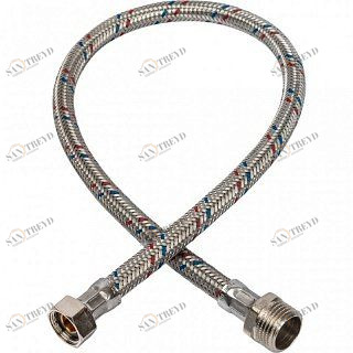 Гибкая подводка для воды НР 1/2 х ВР 3/8 STOUT - 600 мм SHF0077081510