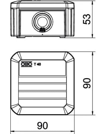Полипропиленовая распределительная коробка OBO Bettermann BlackLine ARCH-00097240 - Вид №3