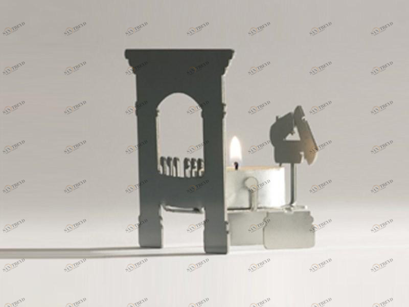 Movisi Подсвечник из нержавеющей стали sun-id-1387343