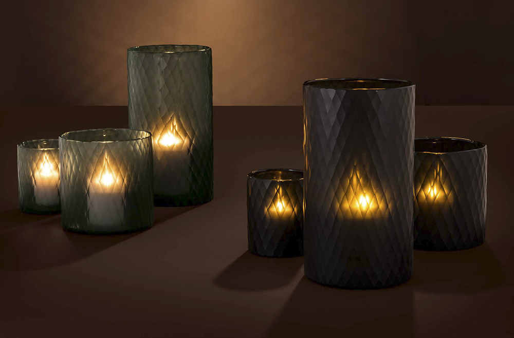 Подсвечник стеклянный сапфировый Morton S от Eichholtz EICHHOLTZ  246124 Синий  - Вид №1