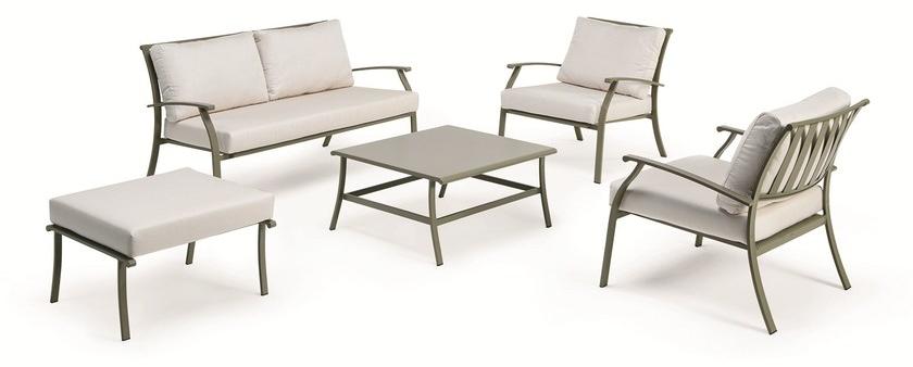 Ethimo Садовый столик квадратный из стали Elisir sun-id-1357925 - Вид №1