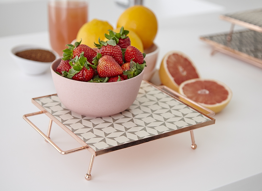 100556 Поднос квадратный Grey 20x20 GAN Mix & Match 