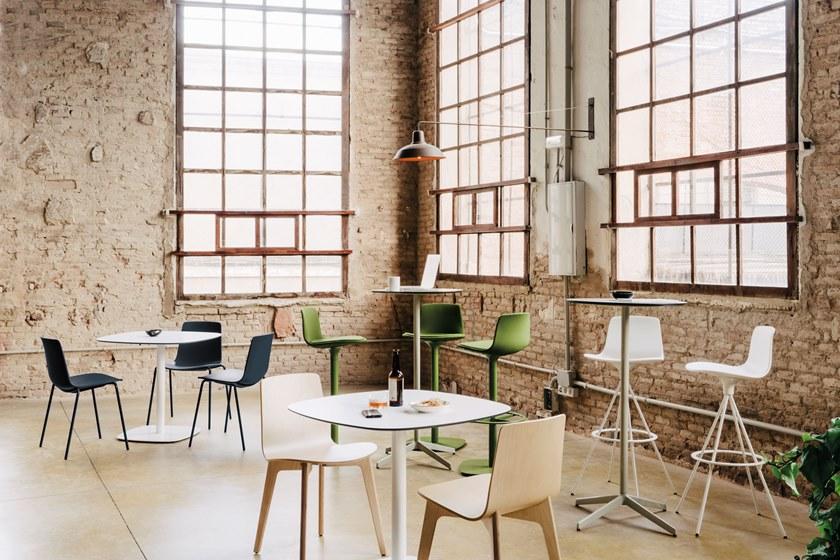 ENEA Высокий стол с алюминиевым основанием и столешницей из hpl Lottus tables sun-id-1446367 - Вид №2