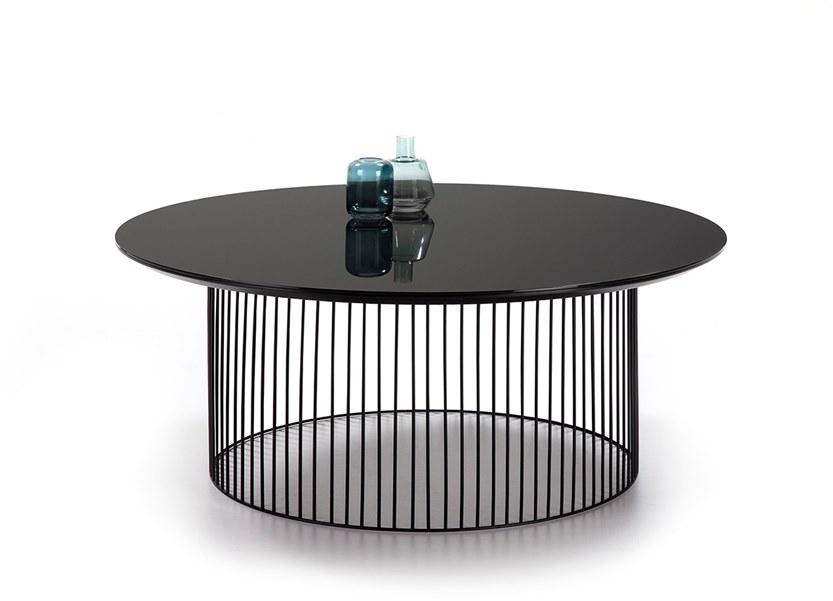 Kendo Mobiliario Круглый лакированный журнальный столик из стали и дерева sun-id-1355442 - Вид №3