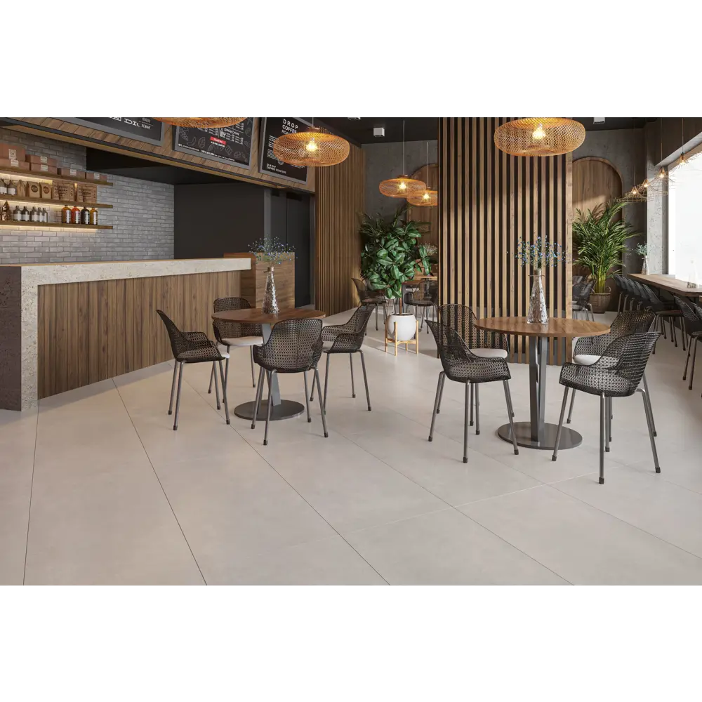 Керамогранит Concrete White FP 120x60 мм 1.44 м² матовый цвет белый 89128903 STLM-2067766 Santreyd - Вид №3