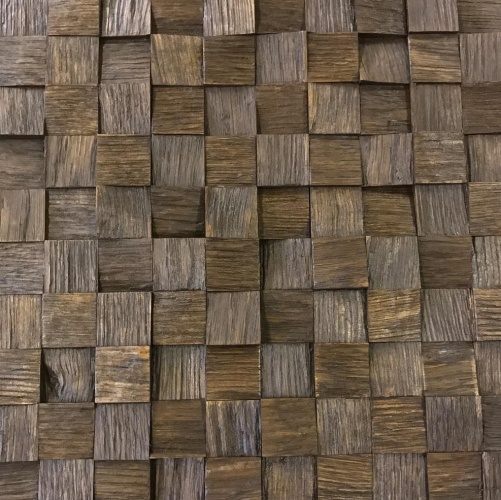 Мозаика и 3D панели из дерева Tarsi 3D 3d Колотый Венге 1.0.4.1 Дуб Селект 3д (мозаика панели), рельефная (3Д (мозаика панели), Рельефная) 300х300 мм 1401100062 - Вид №1