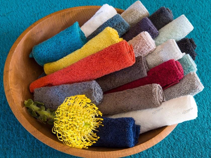 Élitis Однотонная махровая хлопковая ткань sun-id-1482435