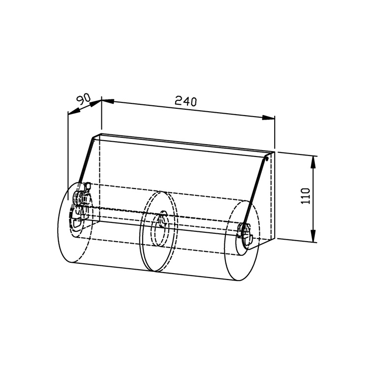 764210 Двойной держатель для рулонов туалетной бумаги WP149 WAGNER_EWAR A-LINE Wagner Ewar  - Вид №1
