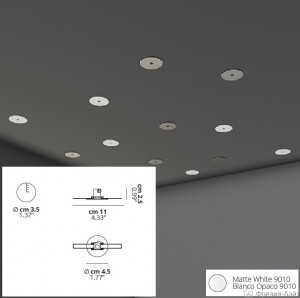 Studio Italia Design 154037 основание для гипсокартона белое встраиваемое