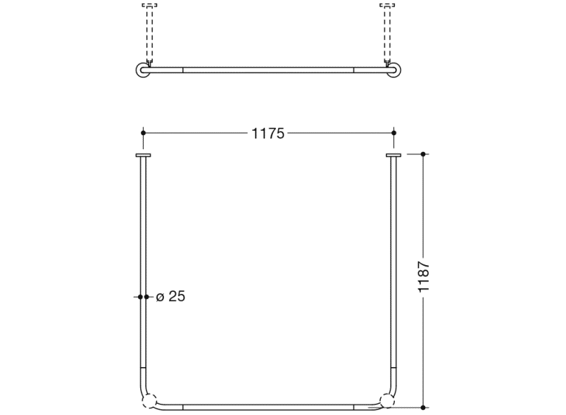 900.34.30140 Карниз HEWI System 900 - Вид №2