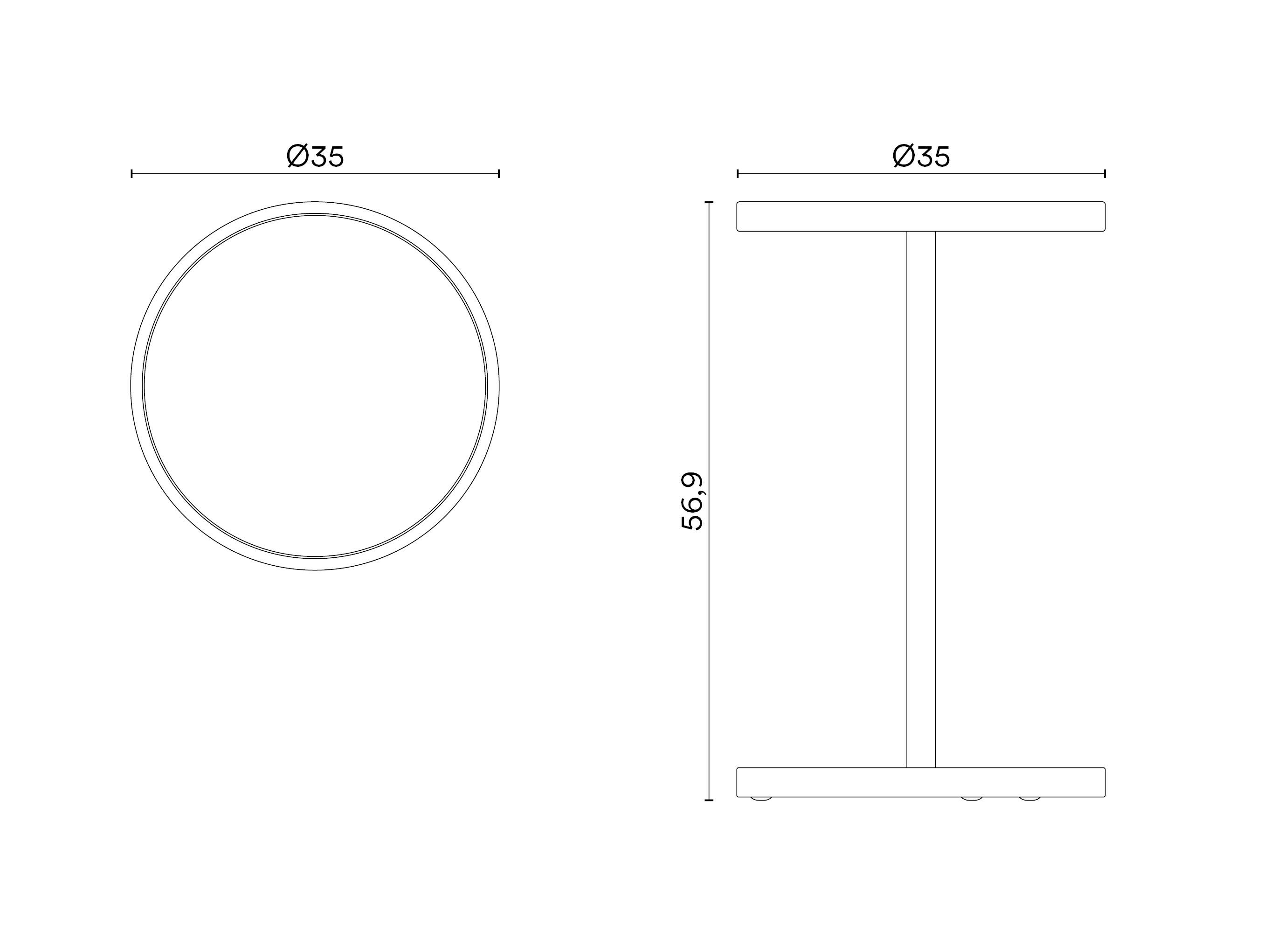 Круглый стол из дерева и стекла Noah Living Piet ARCH-00101535 - Вид №16