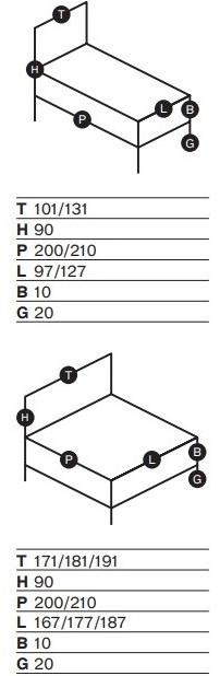 Frauflex Съемная кровать с мягким изголовьем sun-id-1347602 - Вид №4