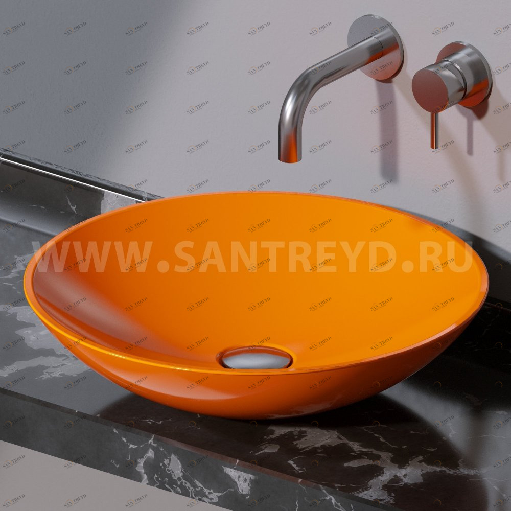 L257114 Накладная раковина на столешницу  круглая A. e T. Italia THIN AeT ITALIA