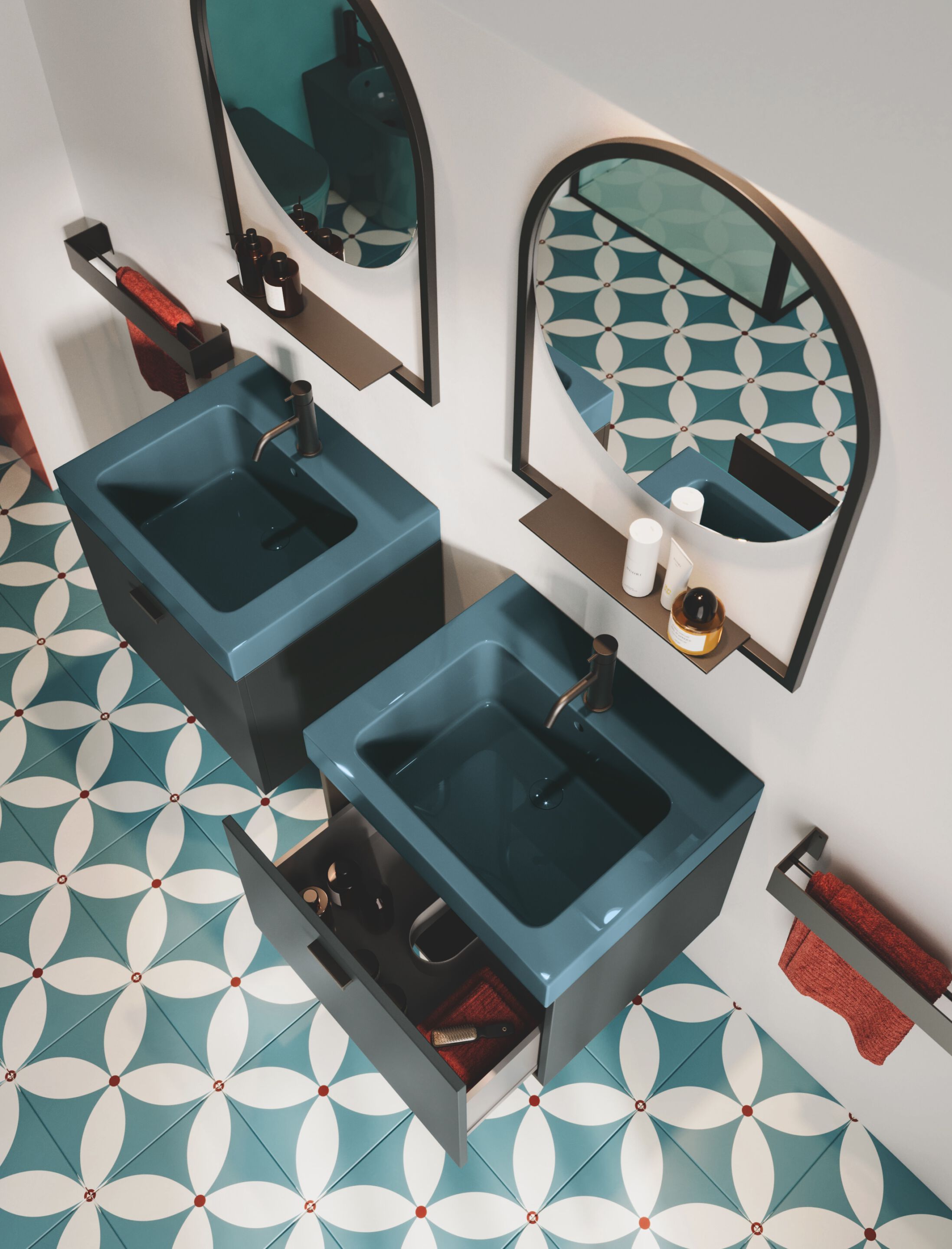 Прямоугольная керамическая раковина с переливом COLAVENE Alaqua ARCH-00153224 - Вид №12