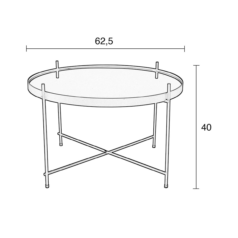 Стол журнальный Cupid Large черный Zuiver 2300051 - Вид №3