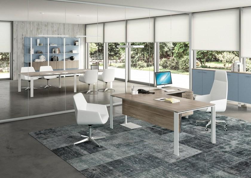 Quadrifoglio Письменный стол со встроенной полкой X7 sun-id-1394255 - Вид №2