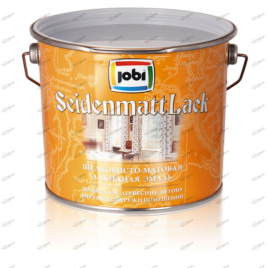Эмаль Jobi Seidenmattlack (ЗайденматтЛак) 2,7л белая "БАЗА A" 5865