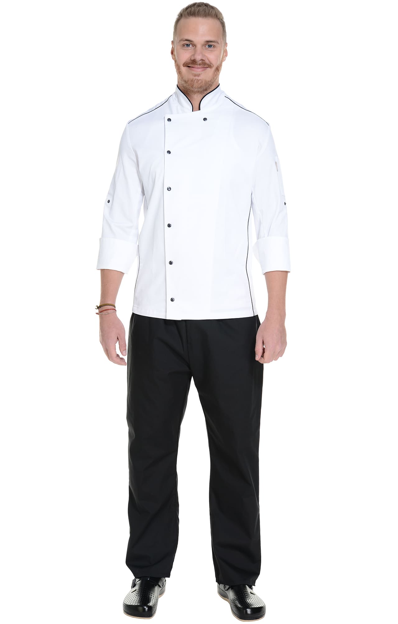 62614 Китель поварской white RICON  Одежда для поваров  размер 48 (M)  - Вид №10