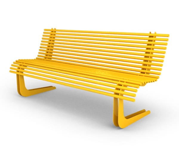 Стальная скамья со спинкой Viscio Urban Design MOBY ARCH-00108961 - Вид №10