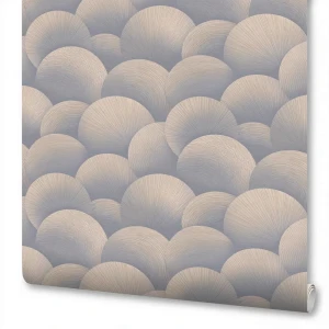 Флизелиновые обои Wallsecret Sferum серо-голубые 1.06 м 89400484