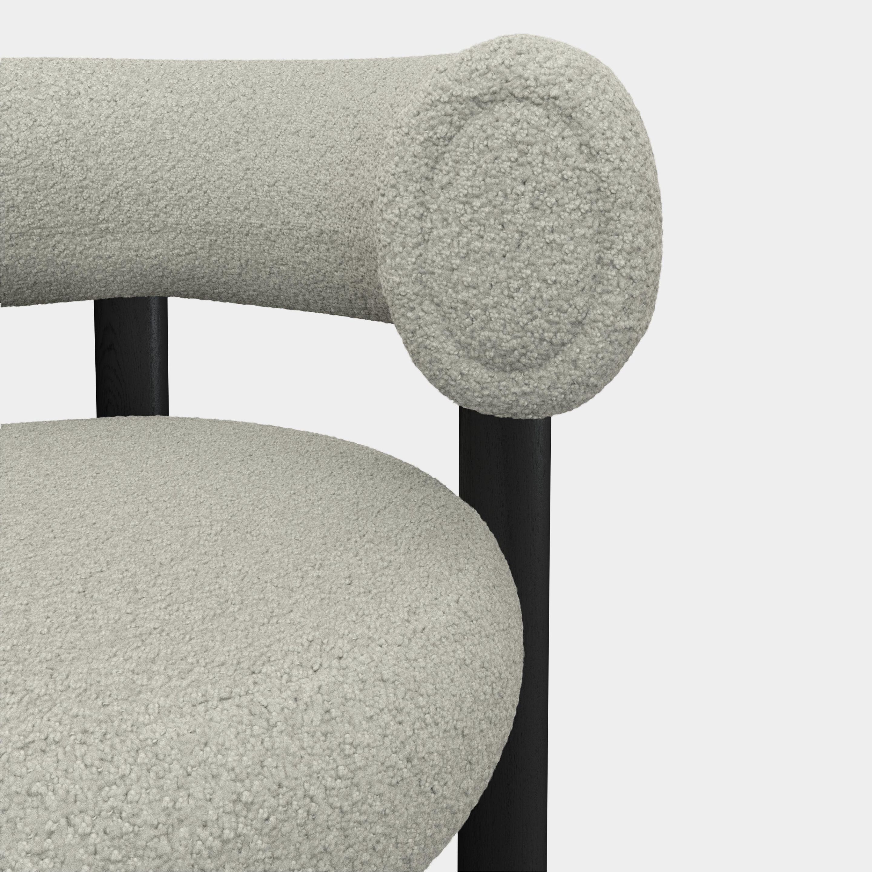 Высокий деревянный стул с тканевой подкладкой Tom Dixon Fat ARCH-00130395 - Вид №12