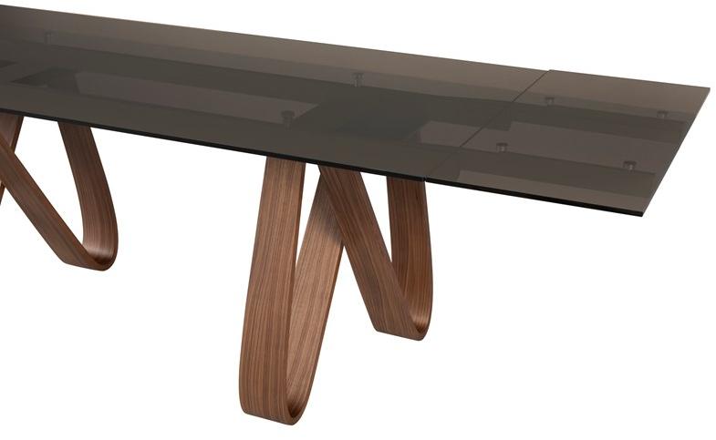 Tonin Casa Раздвижной прямоугольный стол из дерева и стекла sun-id-1472597 - Вид №7